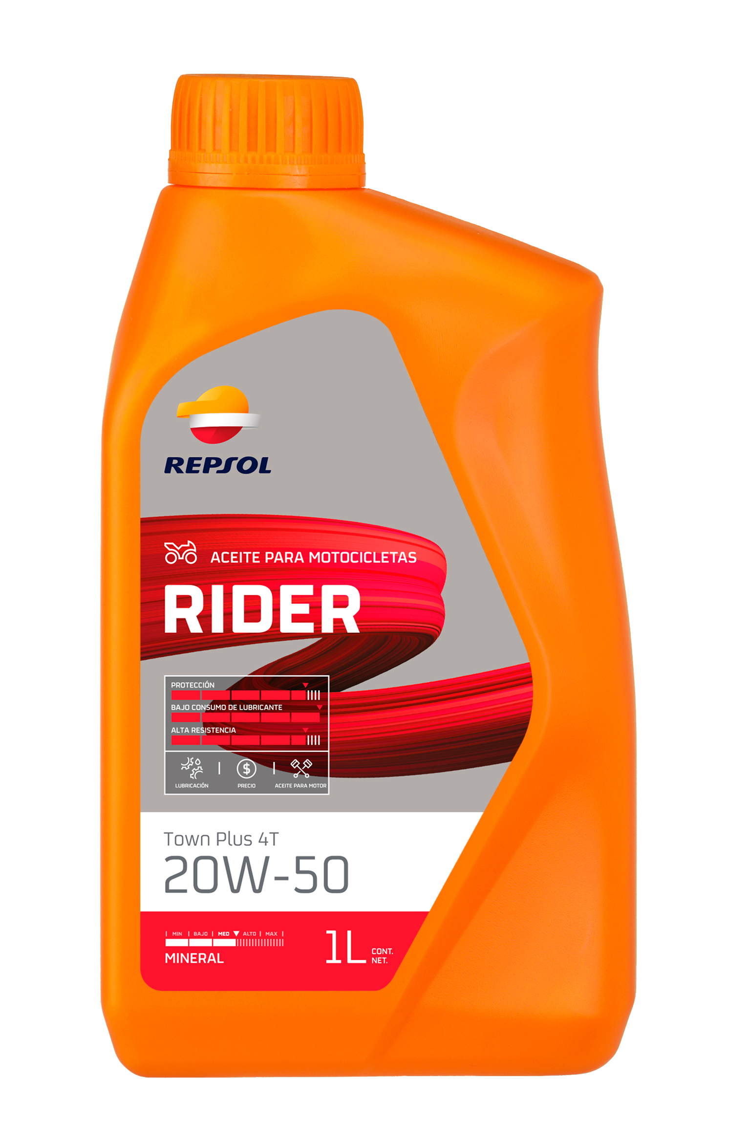 Aceite lubricante: RIDER TOWN PLUS 4T 20W-50 | Repsol