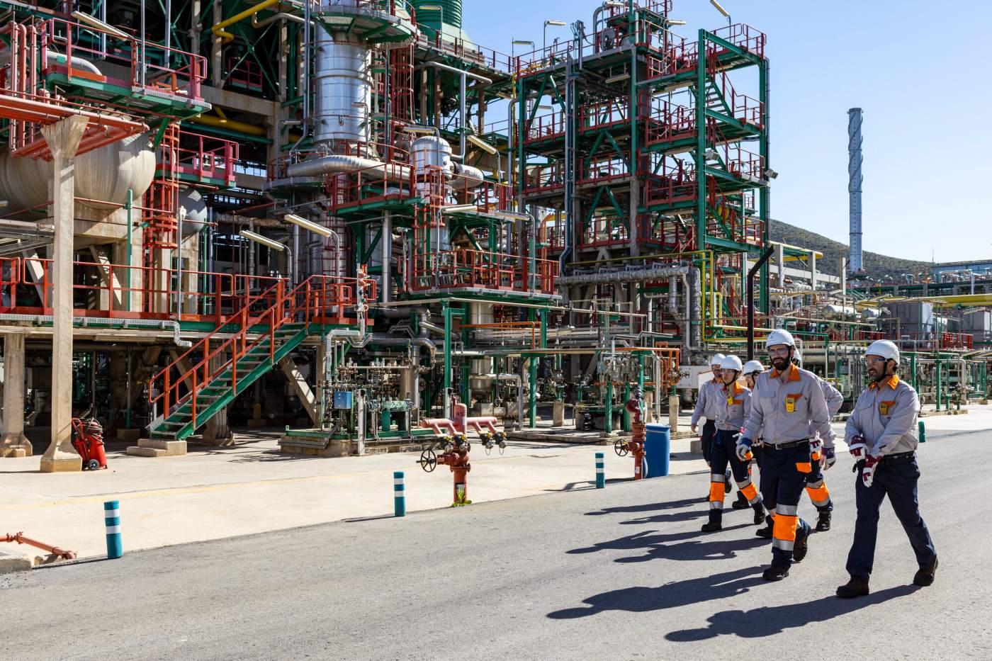 Trabajadores de Repsol en Cartagena